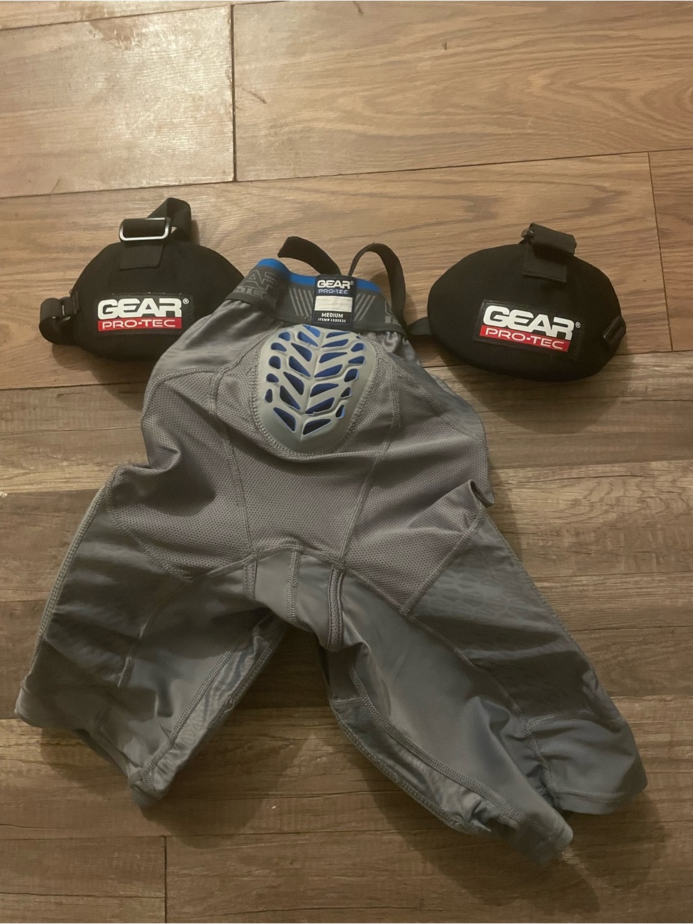 Living Proof Gray Kids Protective One-Piece Shorts with Blue Accent